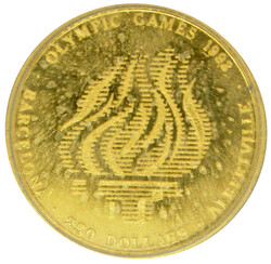 1991, 250 Dollar Gold "Olymp. Spiele Albertville", 7,78g (999), ...