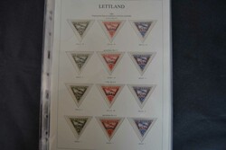Lettland, 1928/40, Teilsammlung von ungebr./postfr. Werten auf ...