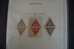 Lettland, 1928/40, Teilsammlung von ungebr./postfr. Werten auf ...