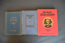 DR, 11 Kalender in Buchform: dabei "Daheim"-Kalender 1905, 1911, 1926 ...