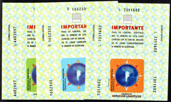 1715: アルゼンチン - Parcel stamps