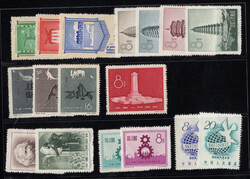 1958, Jahrgang bis auf Block 5/6 komplett, wie verausgabt ohne Gummi, ...