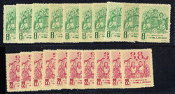 1959, Frauentag, 10mal komplett, wie verausgabt ohne Gummi, sehr gute ...