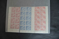 DDR, 1949/50, Lot von postfrischen Einheiten, 13 versch. Werte in ...
