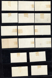 1963, Landschaften von Huangshan, gestempelt mit Originalgummi und ...