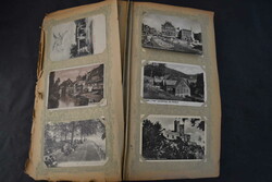 altes Postkarten-Album mit ca. 450 s/w AK, meist alte Bundesländer ...