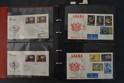 Afrika, 50er/60er Jahre, ca. 100 Belege, dabei FDC's und viel ...