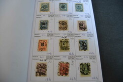 Memel, 1923, Auswahlheft mit ca. 100 gestempelten Werten und ...