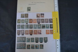 Oberschlesien, Bestand von ungebr. und gest. Werten auf 16 Blanko- ...