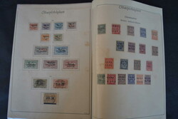 Oberschlesien, Bestand von ungebr. und gest. Werten auf 16 Blanko- ...