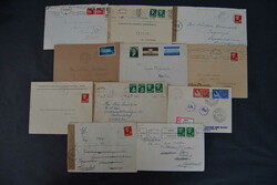 Norwegen, 1940/45, 11 Belege, dabei 1 R-Karte, viel OKW-Zensur, ...