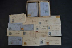 Spanien, 1855/66, Posten von n.A. ca. 100 alten Briefen, große ...