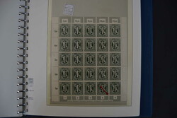 Bizone, 1945/46, schöne Spezialsammlung der Nr. 1/35 mit Platten-Nrn ...