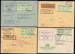 1397: GDR ZKD label Zustellungsurkunde