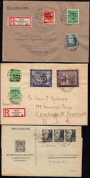 1948, 6 Briefe mit SBZ-Frankaturen mit Verwendung in Berlin-West, ...