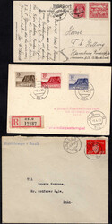 Norwegen vor 1945, kl. Bestand von 18 Belegen wie Briefe und Karten, ...