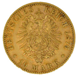 1876, 10 M. Gold "Karl", F, 3,58g (fein), ssAutomatically generated ...