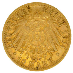 1904, 10 M. Gold "Friedrich I", G, 3,58g (fein), fvzAutomatically ...