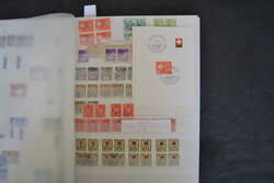 Schweiz, 1850/1974, toller Bestand in 2 Alben auf Blankoseiten bis ca ...