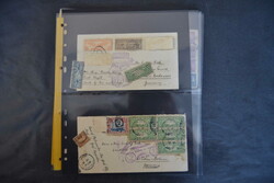 1928/33, 11 Zeppelin-Belege mit US-Frankaturen, dabei Briefe und ...