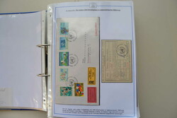 UNO Wien, 1979/2011, 9 Ringordner mit Sammlung auf Blankoseiten mit ...