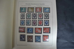 DDR, 1949/90, komplette postfrische Sammlung in 3 Abria-Alben, Köpfe ...
