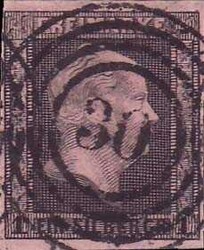 "30" (Altwasser) ideal zentr. auf 1 Sgr. schwarz a. rosa, ...