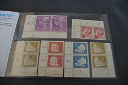 DDR, 1949/54, schöner postfrischer Bestand DV/DZ, meist in ...