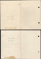 1961, 10 versch. mehrfarbige handgezeichnete Entwürfe des Malers und ...