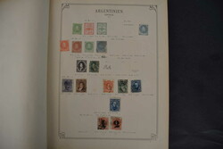 Übersee, altes Schaubek-Vordruckalbum, Auflage 1906 mit div. Inhalt ...