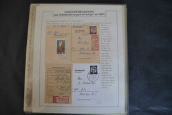 DDR, SbPA-R-Zettel, Sammlung der Versuchsausgabe gez. 9 1/2 ...