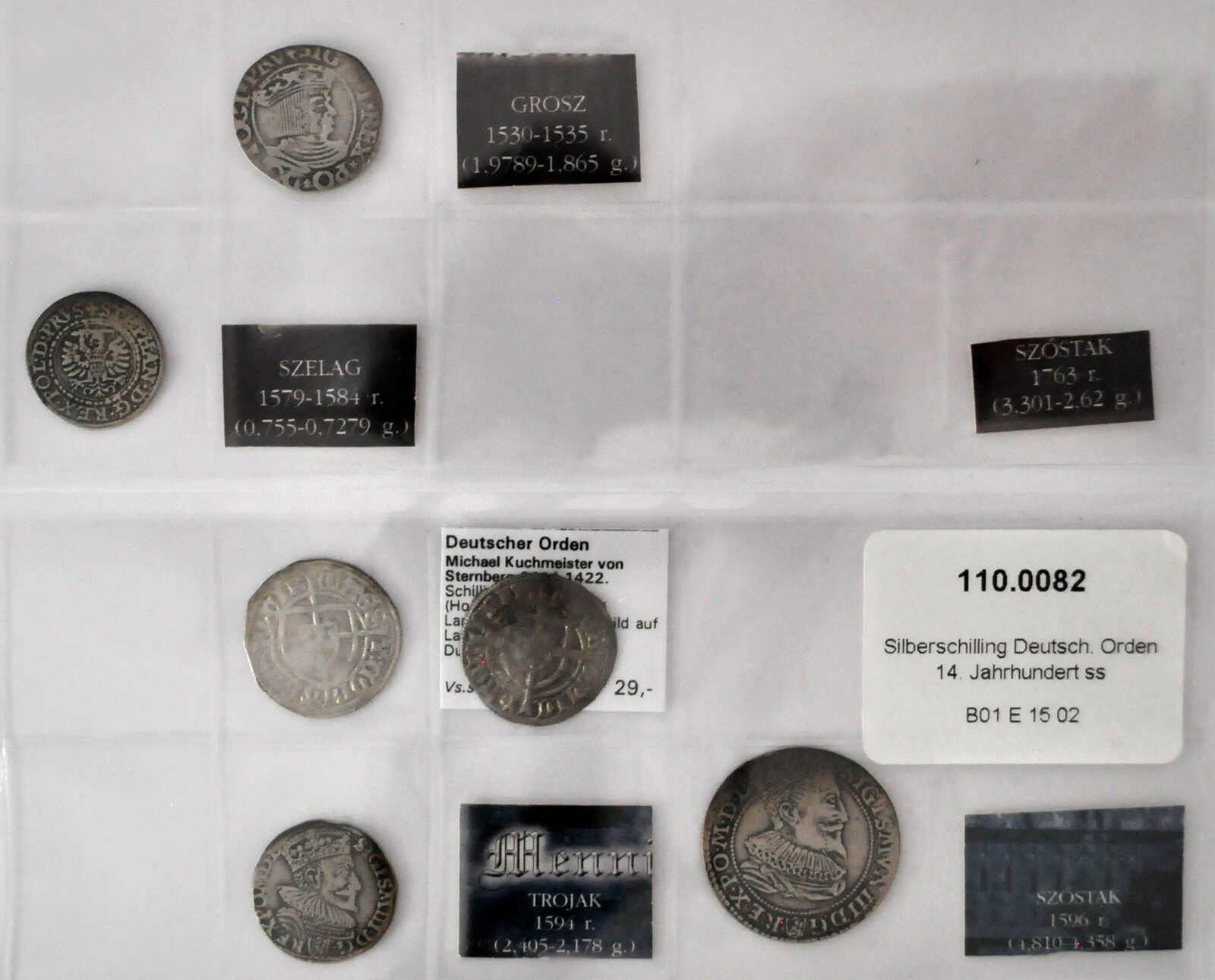 14./15. Jh., kl. Lot von 6 Münzen, dabei 1/6 bzw. 1/3 Taler u.a. ...