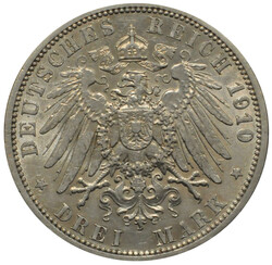 1910, 3 M. Ludwig, A, kl. Randmängel, ss./vzAutomatically generated ...