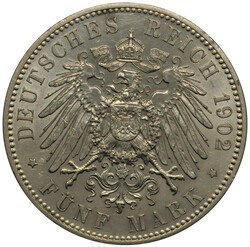 1902, 5 M. Albert mit Lebensdaten, E, vzAutomatically generated ...