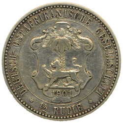 DOA, 1/2 Rupie 1901 Wilhelm II in Uniform, ssAutomatically generated ...