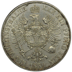 1859, Taler Friedrich Wilhelm IV, A, vzAutomatically generated ...