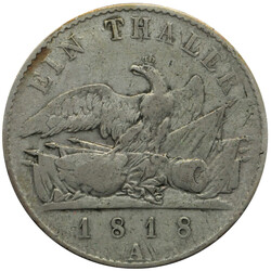 1818, Taler Friedrich Wilhelm III, A, ssAutomatically generated ...