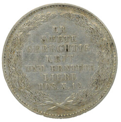 1854, 1/6 Sterbetaler Friedrich August II mit Datum, fvzAutomatically ...