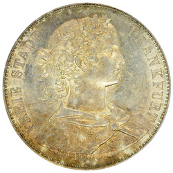 1859, Vereinstaler "Francofurtia", vzAutomatically generated ...