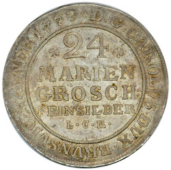 1773, 24 Mariengroschen (2/3 Taler), ss+/fvzAutomatically generated ...