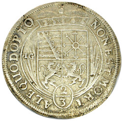 Meiningen, 2/3 Taler 1691, Bernhard, IGS, ssAutomatically generated ...