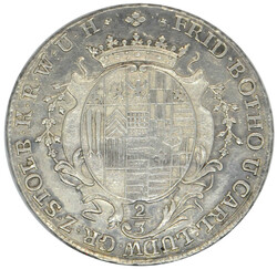 1764, 2/3 Taler Friedrich Botho und Karl Ludwig, sehr schönes Stück ...
