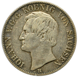 1860, Ausbeutetaler Johann, B, leichte Patina, ss  Automatically ...