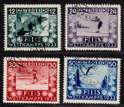 1933, FIS-Wettkämpfe, komplett, gestempelt, KW 200,-Automatically ...