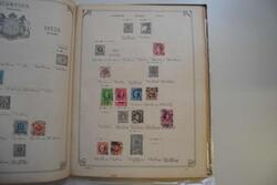 "Alle Welt", ca. 1854/1940, 2 alte Vordruckalben (KABE bzw. ...