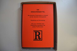 "Die Einschreibzettel der deutschen Postanstalten im Ausland und den ...