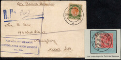 1915, FP-R-Brief mit apt. FP-St. des Armeepostamtes in Lüderitzbucht ...