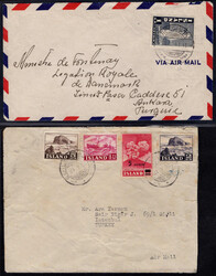 1947/55, 3 Briefe in die Türkei (Istanbul, Bursa und Ankara) mit ...