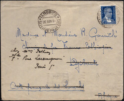 1938, Brief mit türkischer 12 1/2 K.-Frankatur von Ankara via Port ...