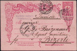 1901, Incoming Mail: türkische 20 Pa. Postkarte aus Constantinopel ...